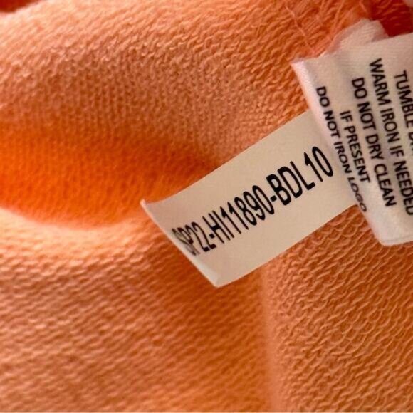 B. Draddy Russel Peach Long Sleeves Slash Pockets 1/4 Zip Pullover Men’s Size XL - Picture 8 of 8